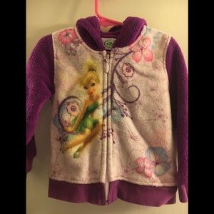 Disney Tinker Bell Kids Jacket sz 4 purple